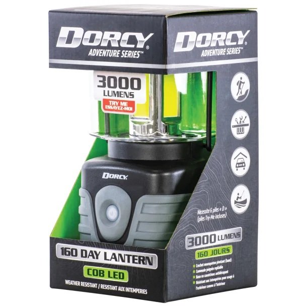 3000 Lumen LED Camping Lantern – Heavy-Duty 360° Area Light with Red Safety & SOS Modes