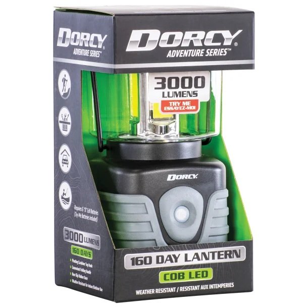 3000 Lumen LED Camping Lantern – Heavy-Duty 360° Area Light with Red Safety & SOS Modes