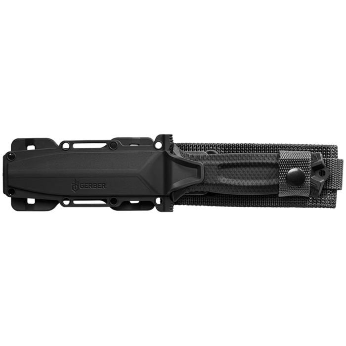 Gerber StrongArm Coyote Serrated Fixed Blade Knife – 4.8" 420HC Stainless Steel Survival Knife with MOLLE Sheath