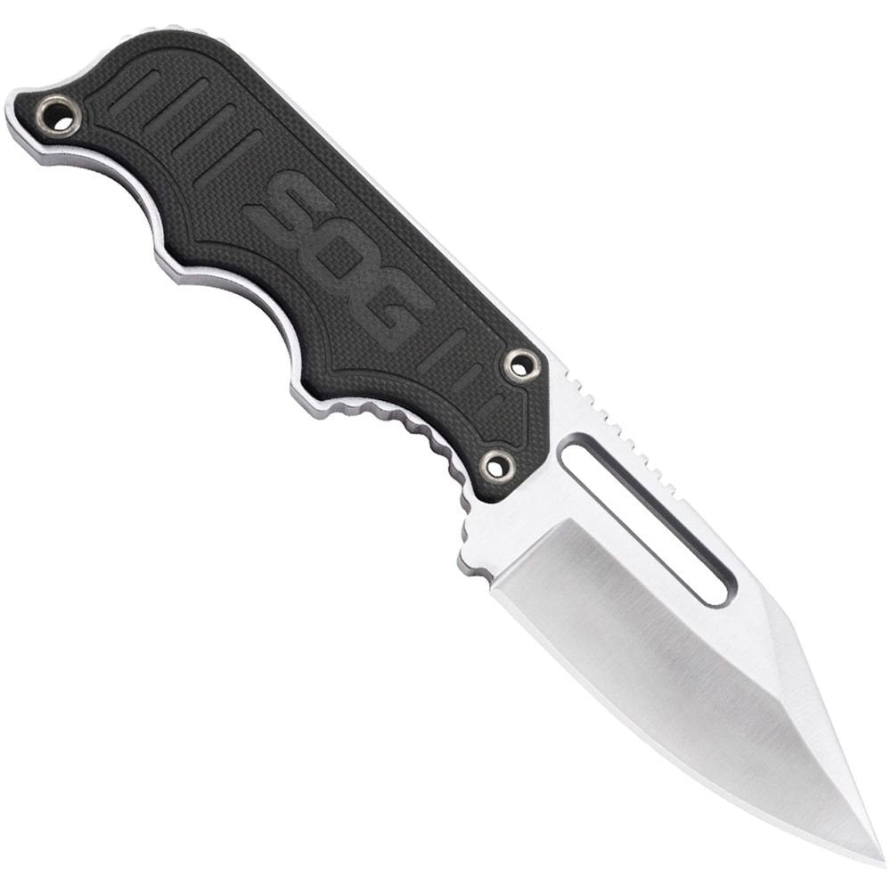 SOG Instinct Fixed Blade Neck Knife – 2.3" 5Cr15MoV Stainless Steel Clip Point Blade with G10 Handle & Hard Molded Sheath