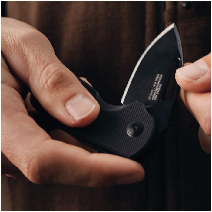 SOG Stout FLK Folding Knife (CRYO D2, 2.62″ Clip Point)