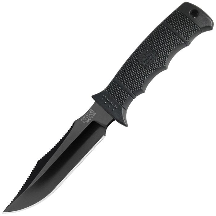 SOG Seal Pup Fixed Blade Knife M37N-CP – 4.75" AUS-8 Stainless Steel Partially Serrated Blade with MOLLE Nylon Sheath