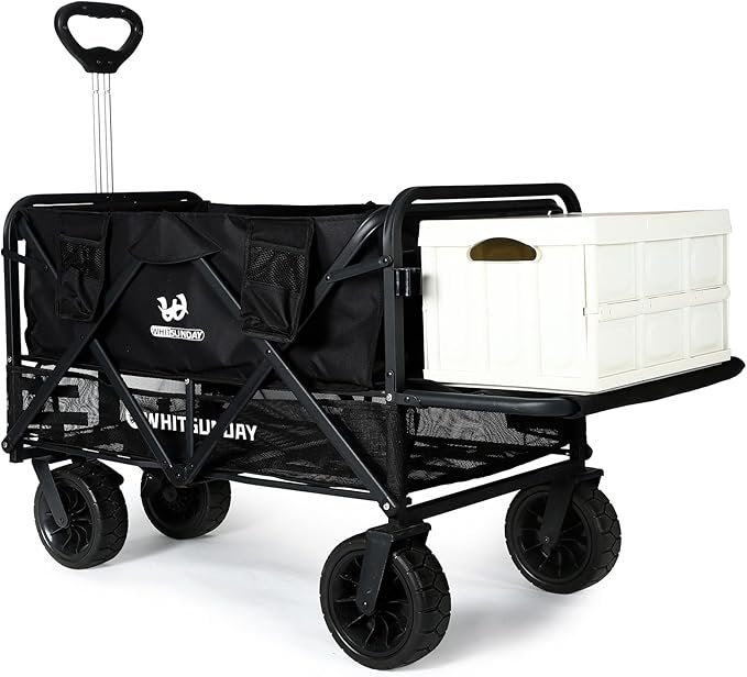 Whitsunday Collapsible Double Decker Wagon with Tailgate & All-Terrain Wheels