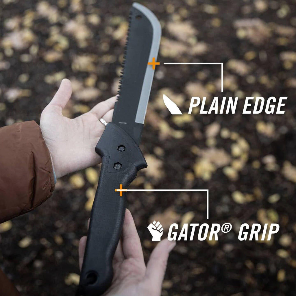 Gerber Gator Machete Jr. – Compact Dual-Blade Machete with Saw