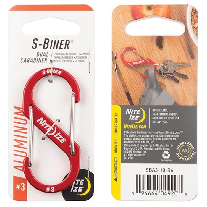 Nite Ize S-Biner Aluminum Dual Carabiner Combo (Assorted, 3-Pack)