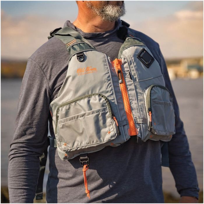 Treble Angler Sportsman Personal Flotation Device (PFD) – Moss / Silver