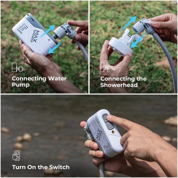 Flextail Ultralight Rechargeable Instant Outdoor Max Shower