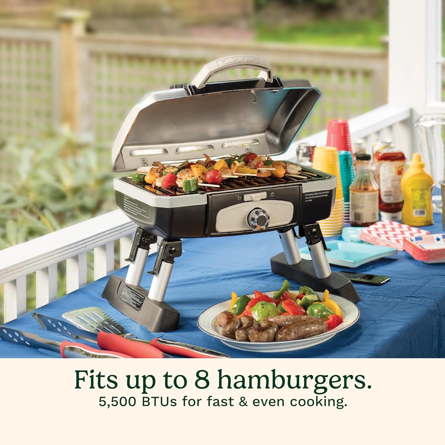 Petit Gourmet Tabletop Gas Grill Stainless