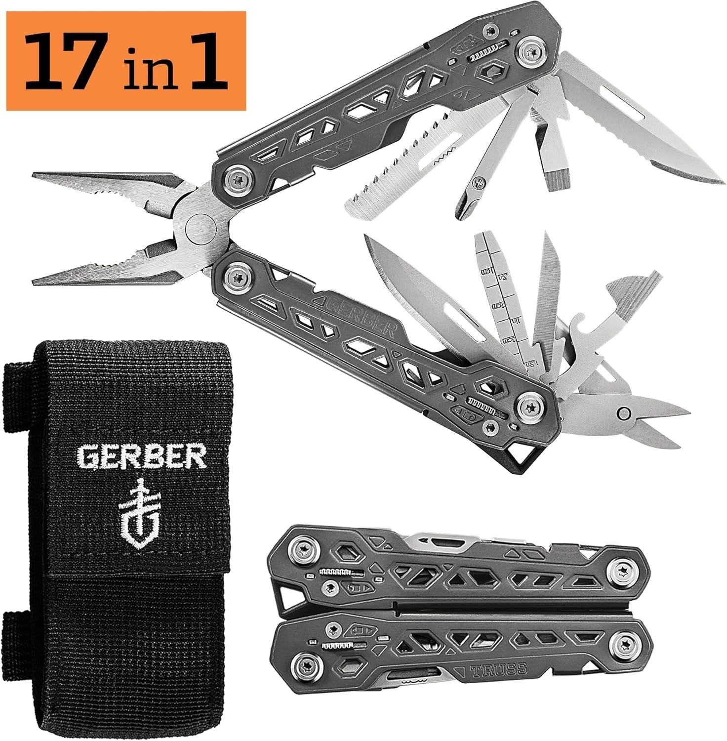 Gerber TRUSS Multi-Tool with MOLLE Sheath – Gray