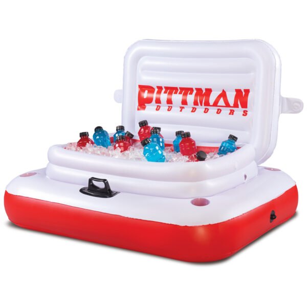 Pittman Outdoors River Drifter Large Floating Ice Chest – Inflatable Cooler Float for Rivers, Lakes & Pools