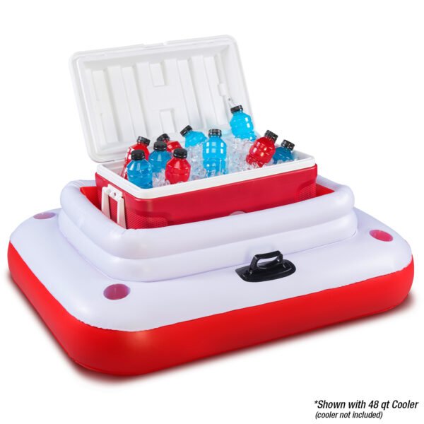 Pittman Outdoors River Drifter Large Floating Ice Chest – Inflatable Cooler Float for Rivers, Lakes & Pools