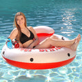 River Drifter 1-Person Inflatable Float Tube with Built-In Ice Chest – River & Pool Float