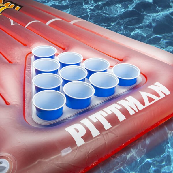 Pittman Outdoors Splash Pong LTE with LED Lights – Inflatable Floating Party Pong Game