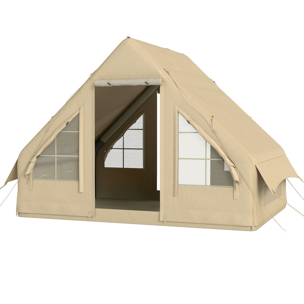 Inflatable 4-Season Camping Tent û Waterproof & Windproof with Hand Pump