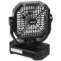 10,400mAh Solar Camping Fan with LED Lantern – 8"–9" Portable 7W Fan with Solar Panel