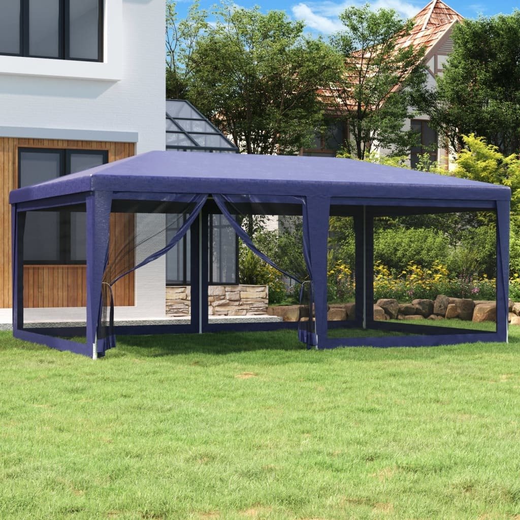 Party Tent with 6 Mesh Sidewalls