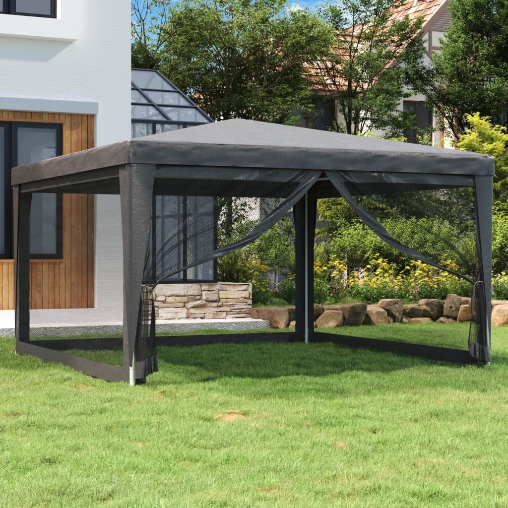 Party Tent with 4 Mesh Sidewalls