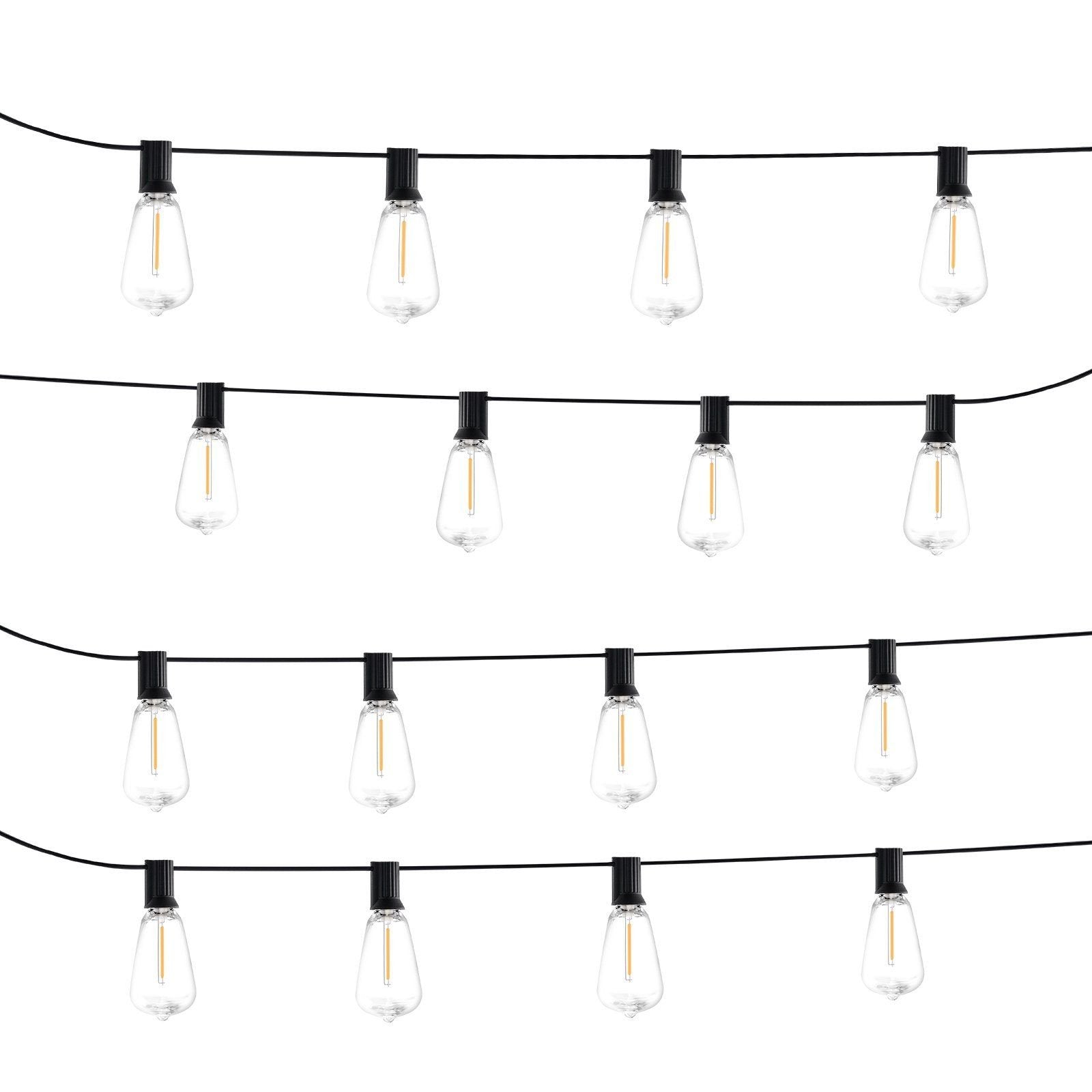200FT Waterproof LED Outdoor String Lights – Patio, Shatterproof Bulbs
