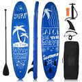 Inflatable Stand Up Paddle Board – Adjustable SUP with Paddle, Pump, Backpack & Safety Leash (Blue)