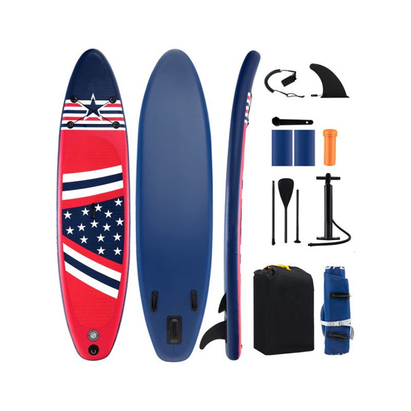 Inflatable Stand Up Paddle Board – 10' All-Around SUP with Adjustable Paddle, Removable Fin & Backpack
