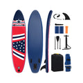 Inflatable Stand Up Paddle Board – 10' All-Around SUP with Adjustable Paddle, Removable Fin & Backpack