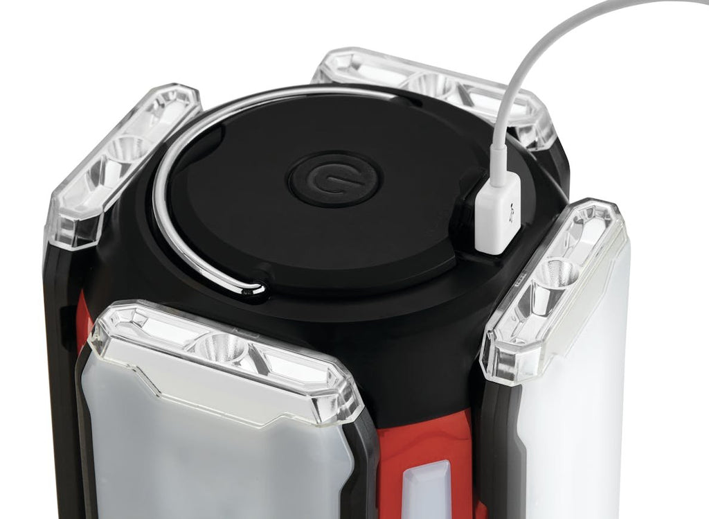 Coleman Quad® Pro 800L LED Panel Lantern – 4 Detachable Rechargeable Light Panels with USB Charging