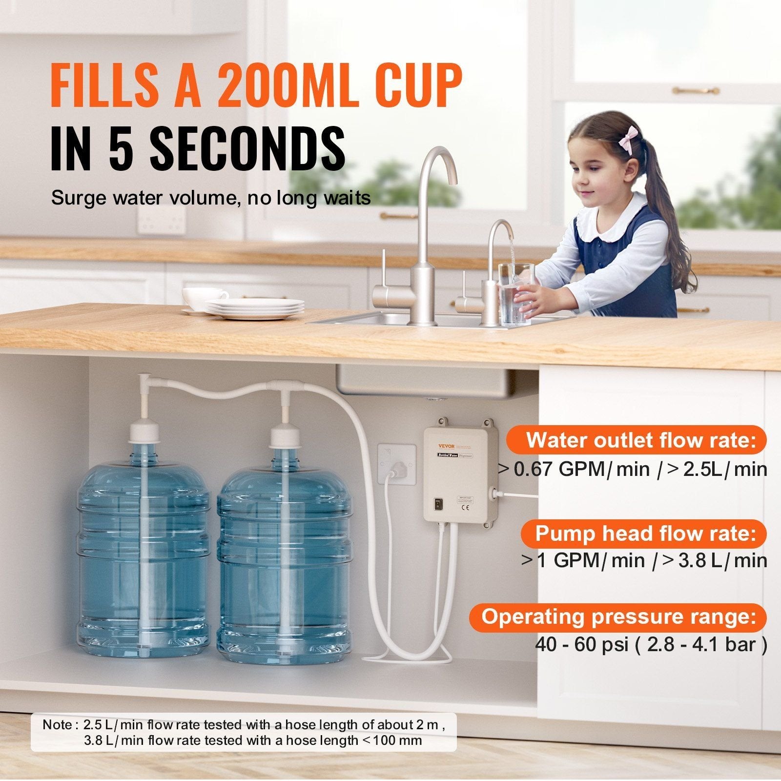 120V AC Bottled Water Dispensing Pump – Replaces Bunn Flojet