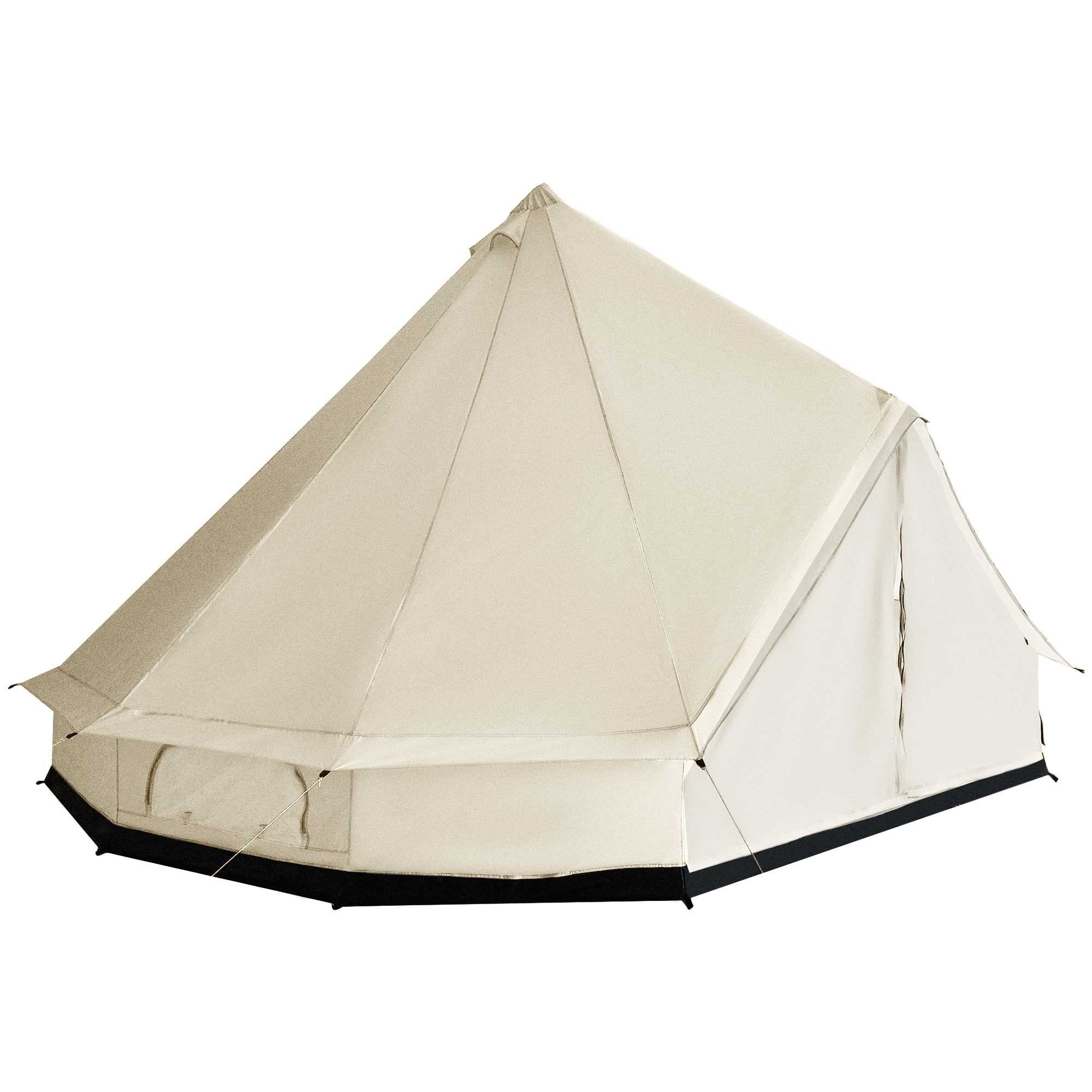 16.5' Large Teepee Bell Tent û 10-Person Waterproof Four-Season Family Tent