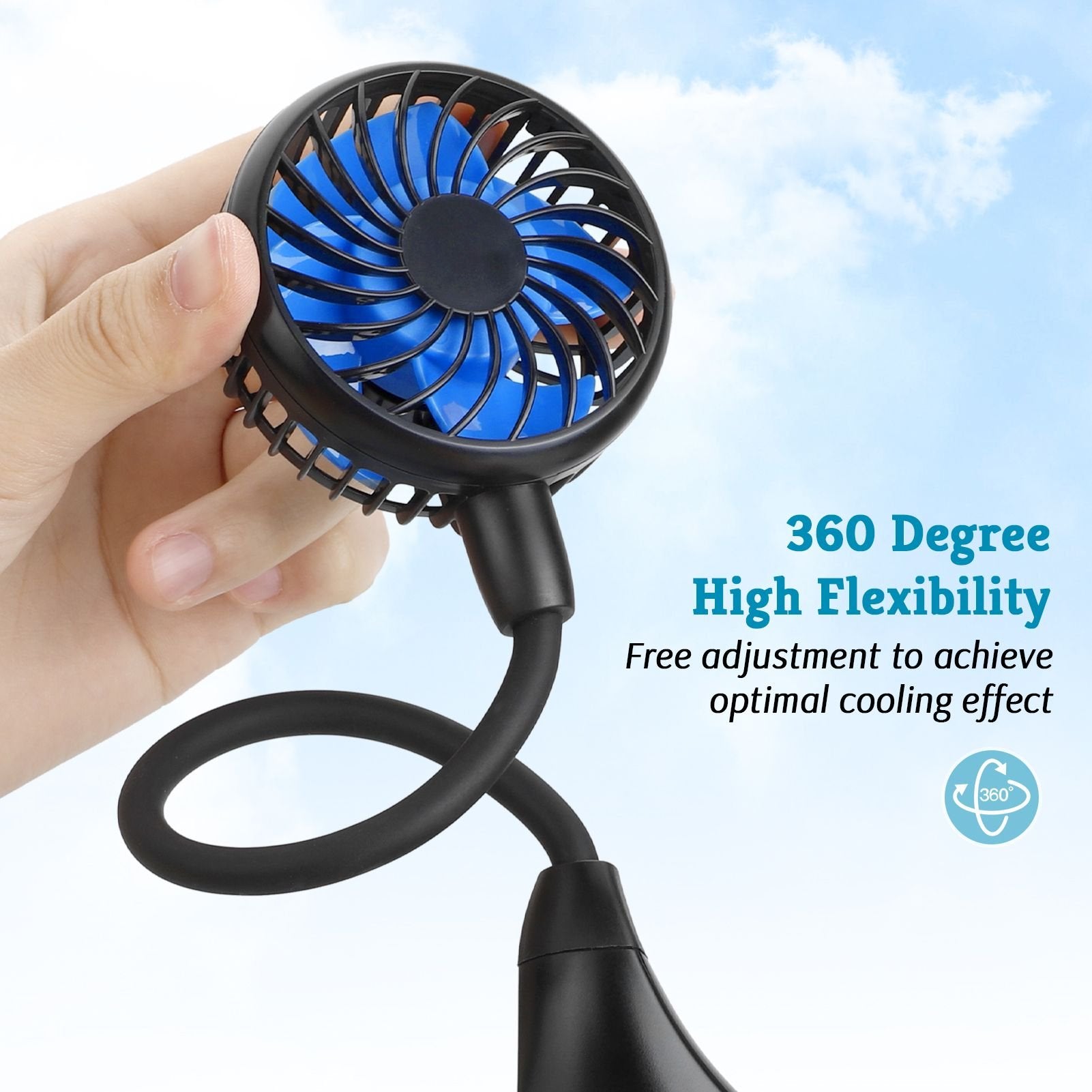 Portable Necklace Fans for Sports Cycling Hiking