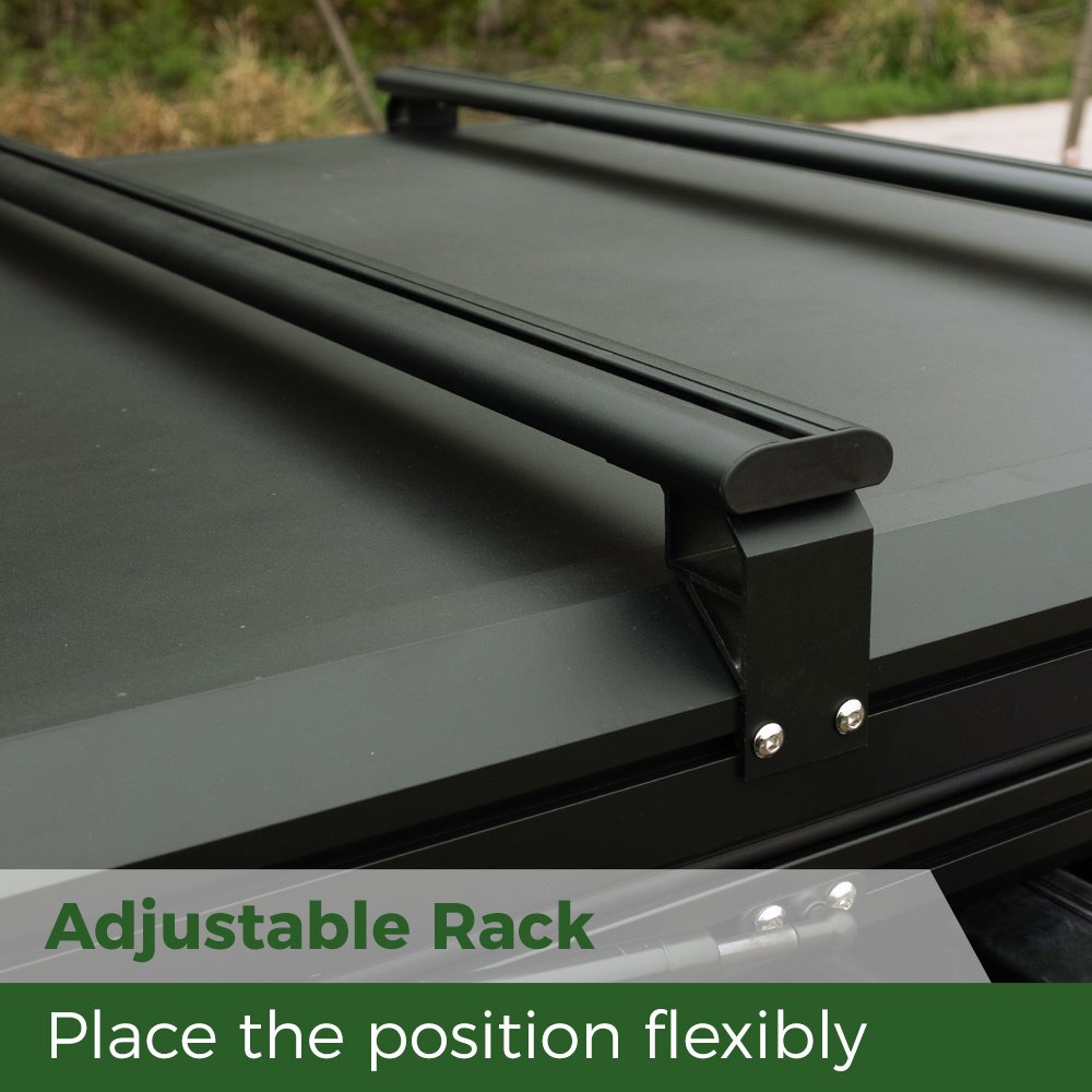 Trustmade Triangle Aluminum Black Hard Shell Grey Rooftop Tent