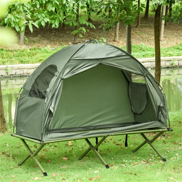 30" x 76" Foldable Cot with Tent, No Air Mattress