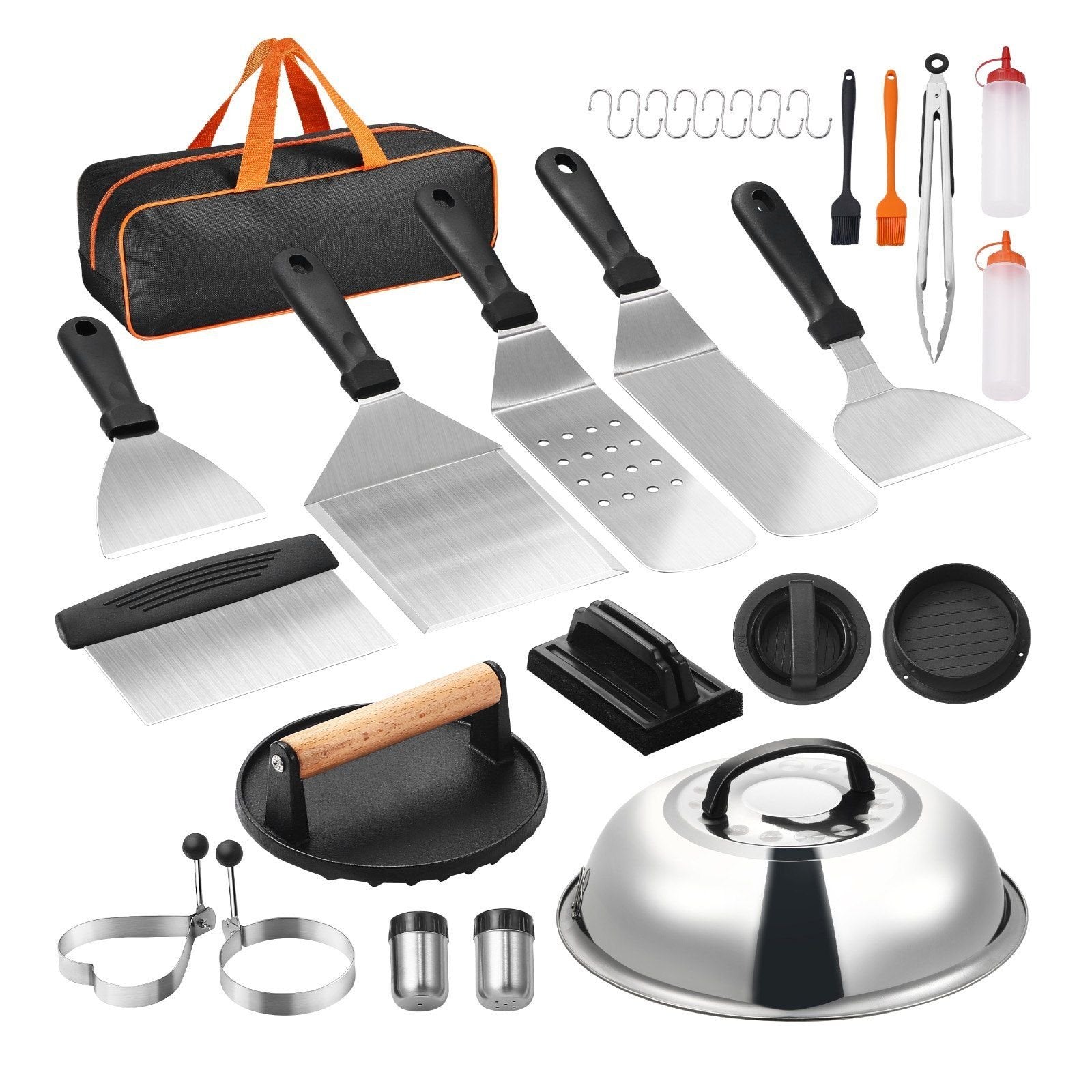 28-Piece Griddle Accessories Kit û Stainless Steel BBQ Tools