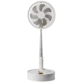 VEVOR 8" Foldable Oscillating Standing Fan – Remote Control, 4 Speeds, 7200mAh Rechargeable USB, Quiet Portable Fan for Bedroom & Travel