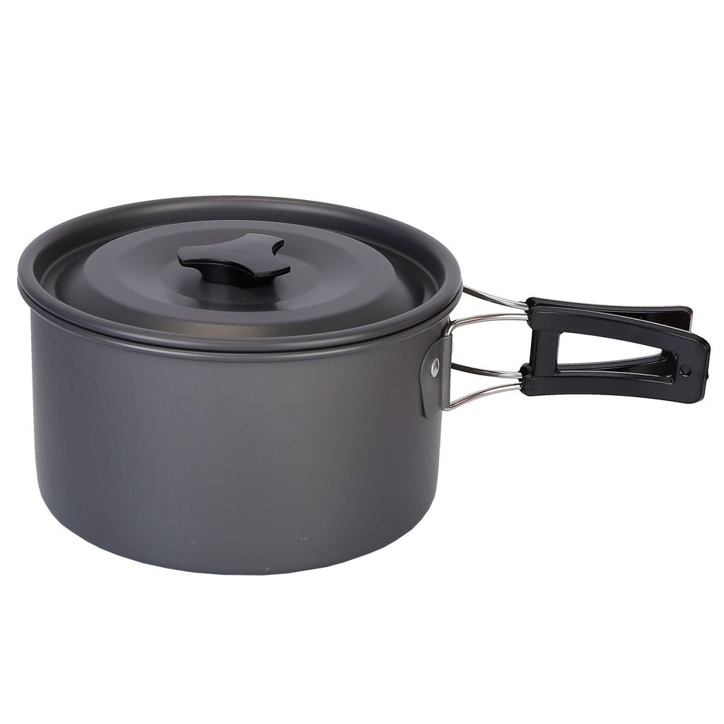 12-Piece Camping Cookware Set – Pot, Pan, Stove & Utensils