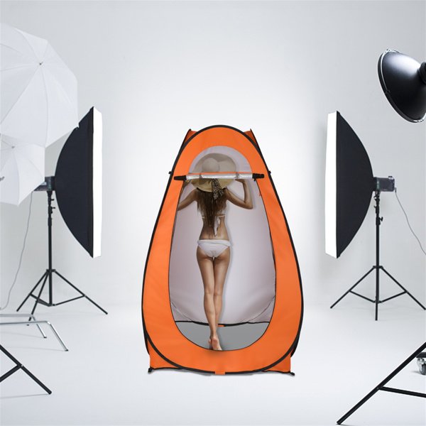1 & 2 Person Pop-Up Toilet & Shower Tent û Portable Camping Changing Shelter (Orange)