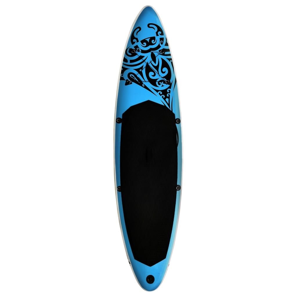 Inflatable Stand-Up Paddleboard Set – 10.5 ft. All-Around SUP with Paddle, Pump, Leash & Carry Bag (Blue)