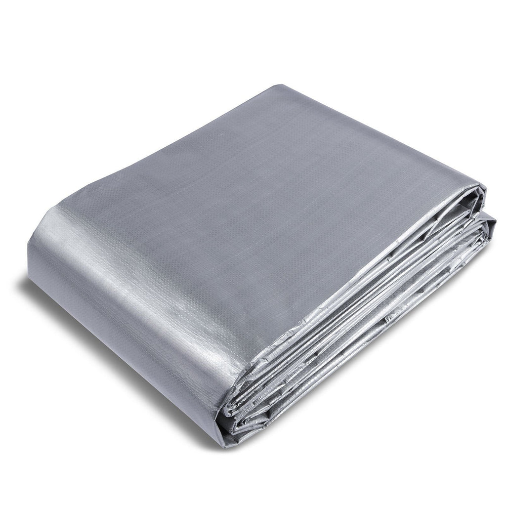 VEVOR 16x20ft Waterproof Tarp – 10 Mil Poly with Reinforced Grommets, Tear & UV Resistant