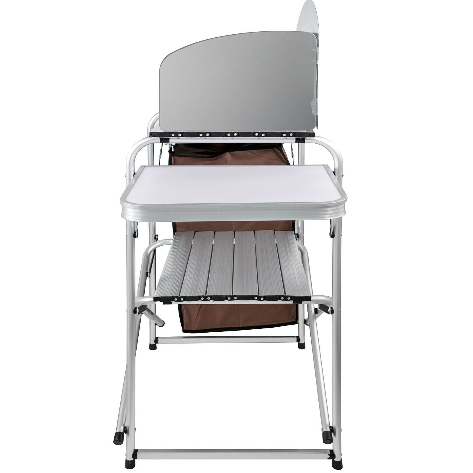 Folding Camping Kitchen Table û Portable Picnic Cabinet with Storage