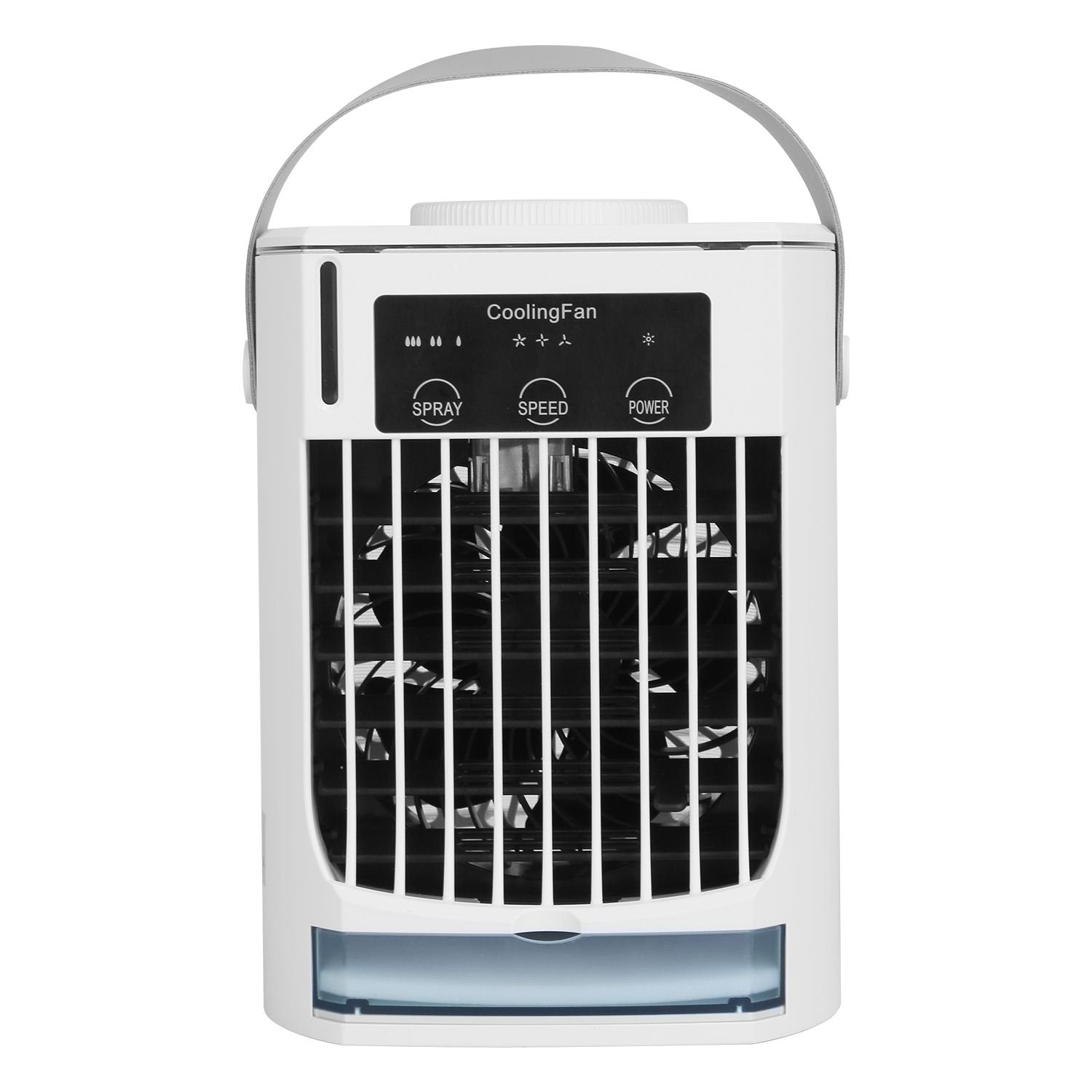 Portable 3-Speed Evaporative Air Conditioner Fan – Humidifier, Cold Mist, Night Light & Adjustable Angle for Home & Office