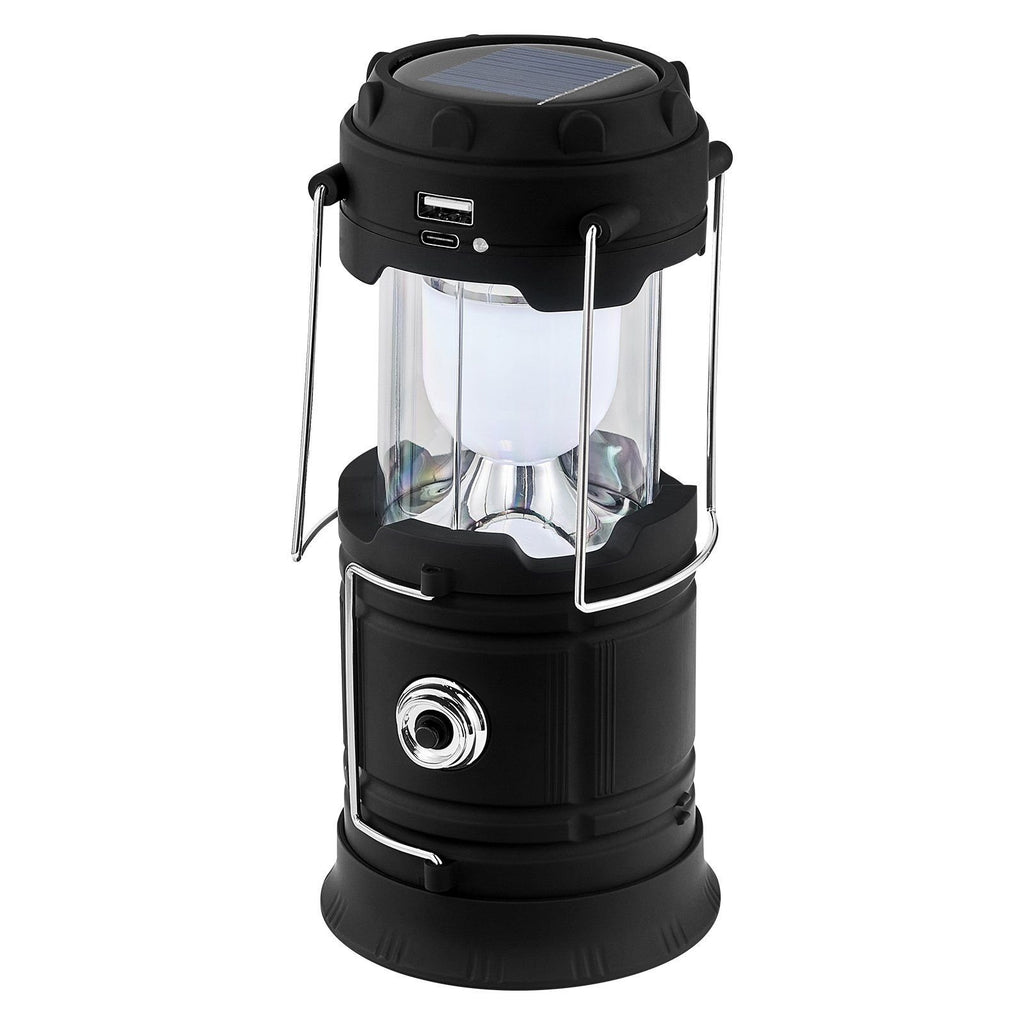 4-Pack Rechargeable LED Camping Lanterns – Collapsible Solar & USB-C Lanterns with Power Bank