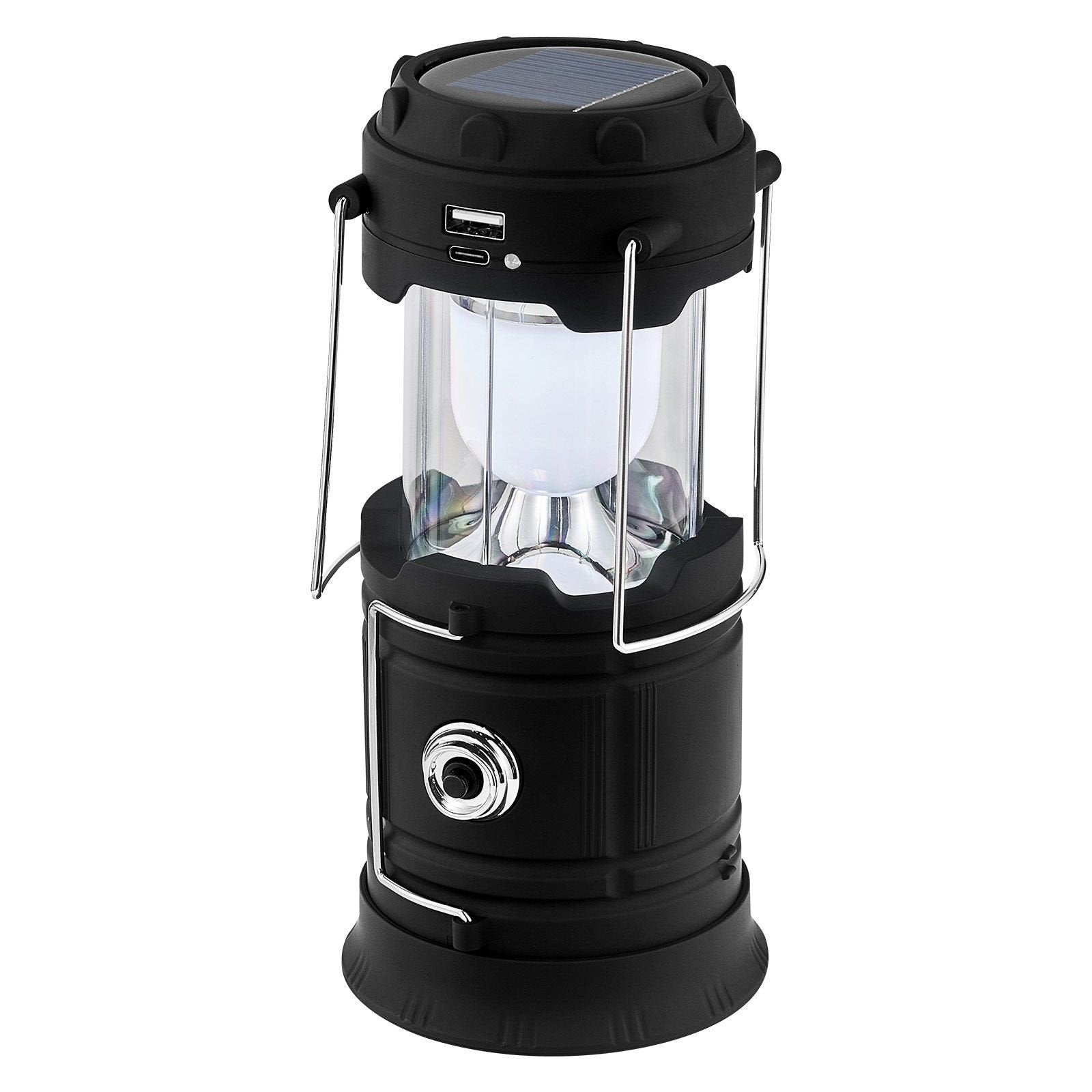 4-Pack Rechargeable LED Camping Lanterns – Collapsible Solar & USB-C Lanterns with Power Bank