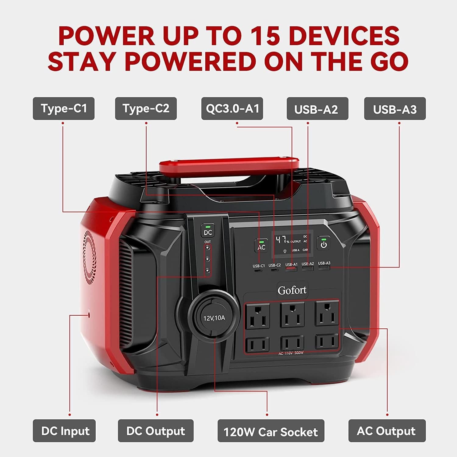 GOFORT - 540W Portable Power Station
