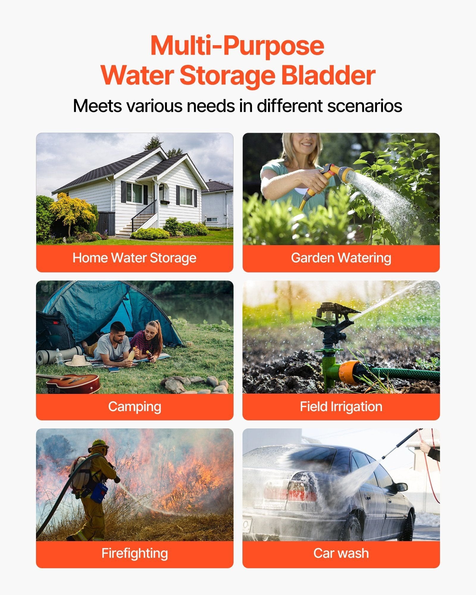 63.4-Gallon Water Storage Bladder û Collapsible 1000D PVC Tank