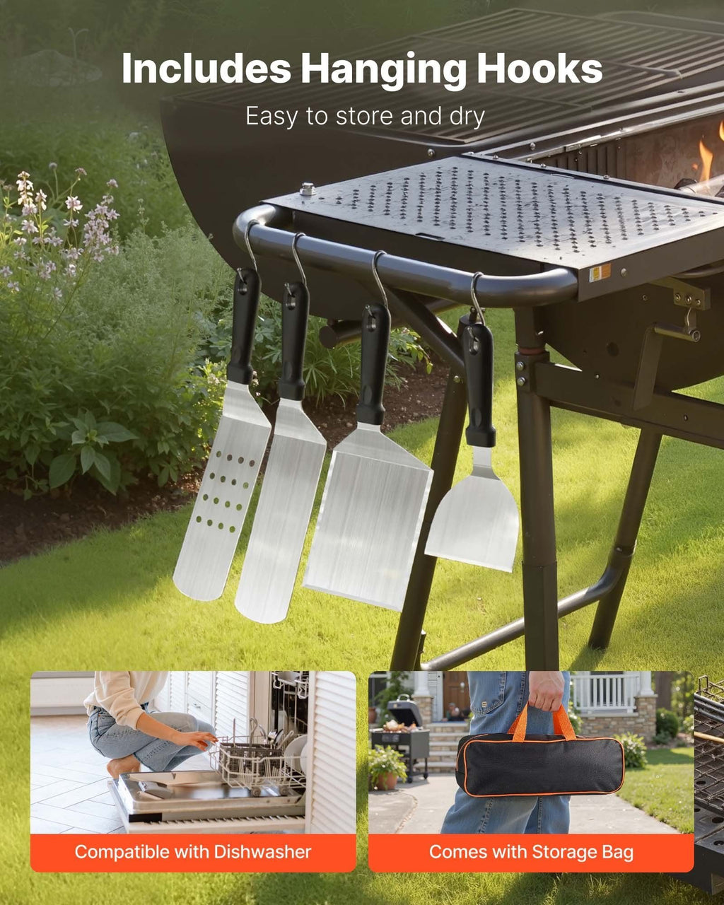 28-Piece Griddle Accessories Kit û Stainless Steel BBQ Tools