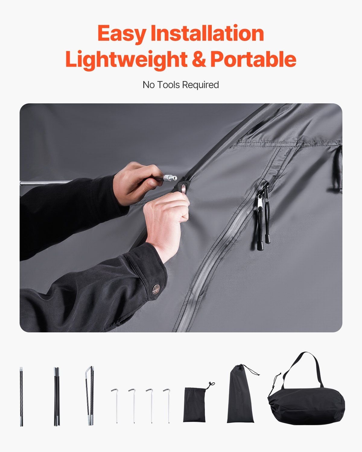 Outdoor Bike Storage Tent û Dual-Door Shelter for 4û5 Bikes