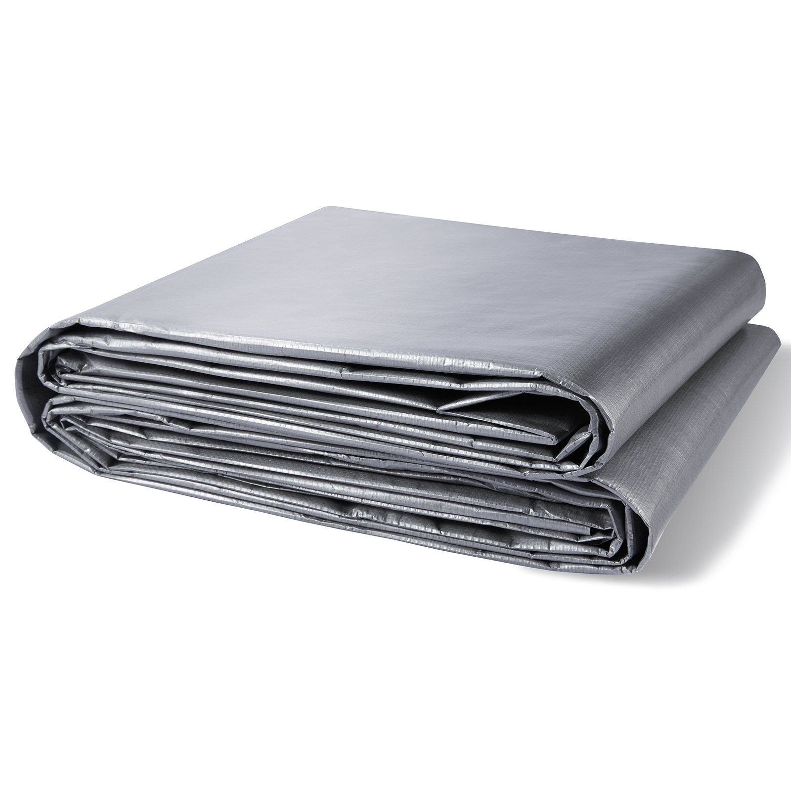 VEVOR 16x20ft Waterproof Tarp – 10 Mil Poly with Reinforced Grommets, Tear & UV Resistant