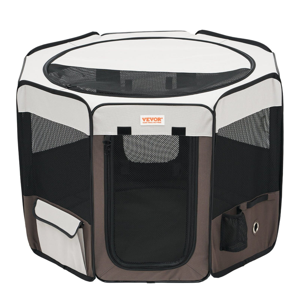 VEVOR 36" Foldable Pet Playpen – Waterproof, Portable Crate for Dogs & Cats, Indoor/Outdoor Use