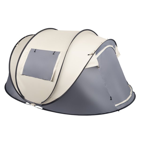4-Person Pop-Up Camping Tent – Easy Setup for Hiking, Fishing, Beach & Outdoor Adventures