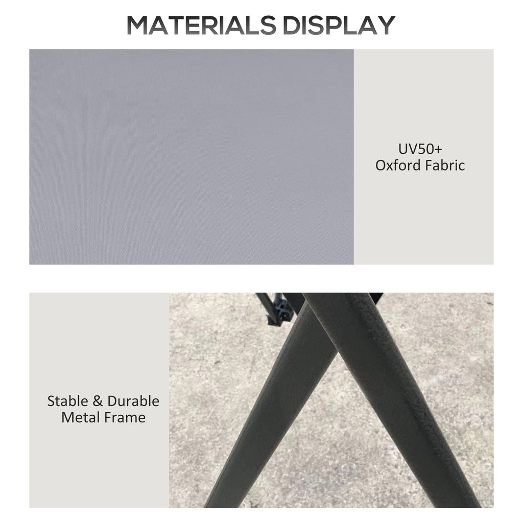 13' x 13' Pop-Up Gazebo û 2-Tier Instant Canopy with Carry Bag (Gray)