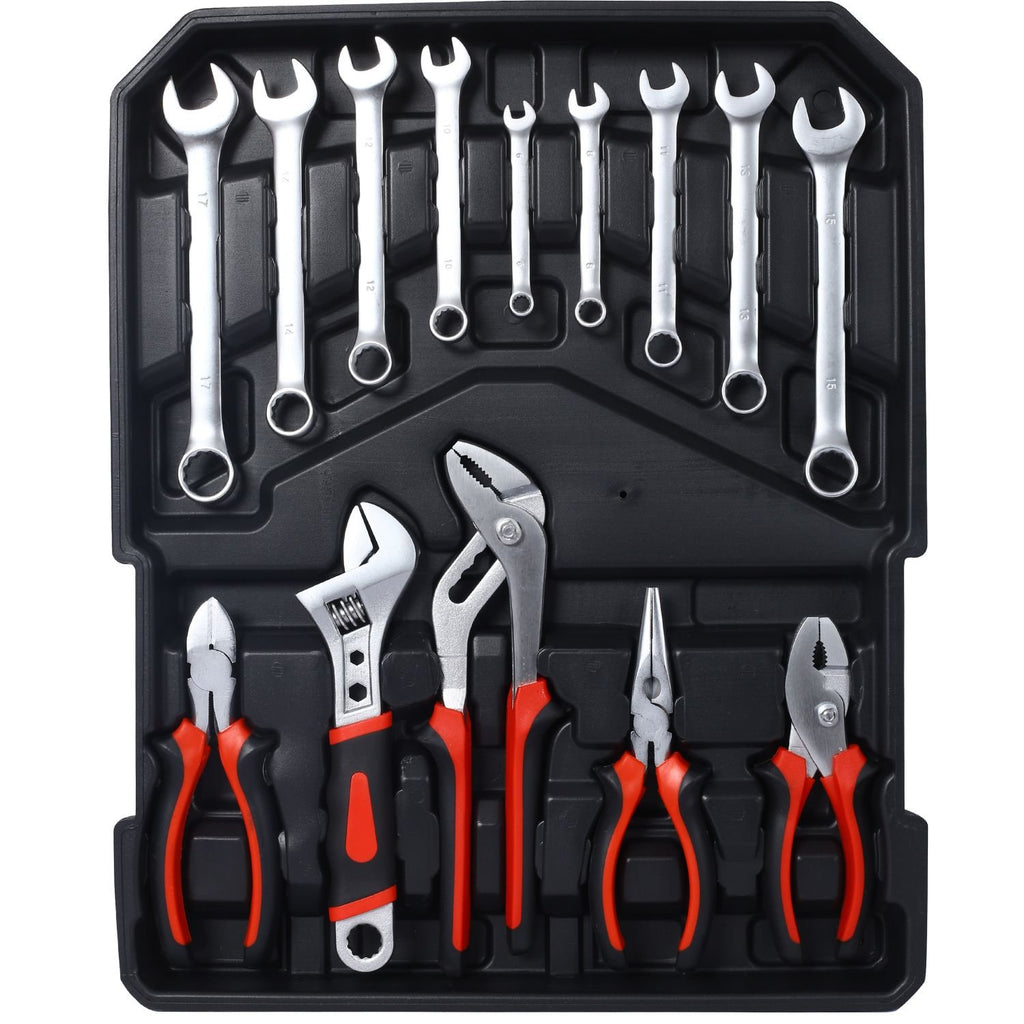 969-Pc Home Repair Tool Set – Rolling Toolbox with 4 Drawers, Complete Kit for Maintenance & DIY